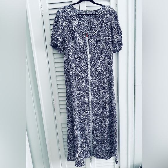 NWT A New Day Floral Dress / Navy & White / XXL - Picture 9 of 10
